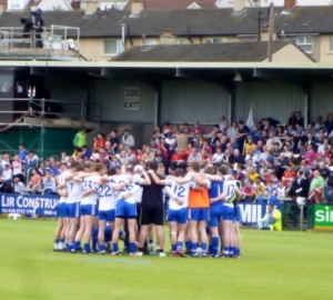 Monaghan huddle