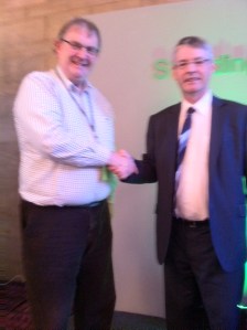 Michael Fisher & NUJ President Barry McCall