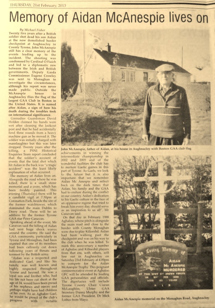 Northern Standard report 21/02/13