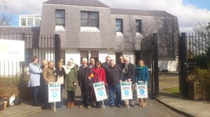 BBC Radio Foyle picket