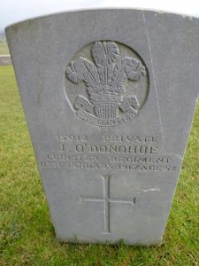 Pte J O'Donohue Leinster Regiment