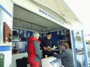 Noel Kiely, McAree Engineering Ballinode, chatting to clients