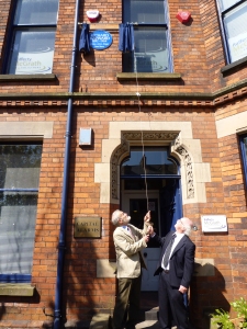 Plaque unveiled by Richard Hayward;s son & grandson