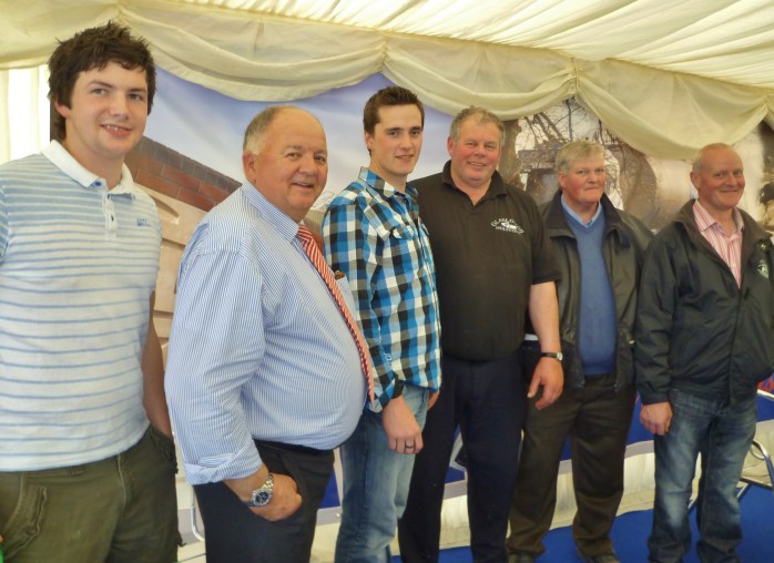 Trevor Keith, Glaslough, Hugo Maguire, TMC Ltd., Brendan Greenan, Ardaghy, David Boyd, Glaslough, Eddie Rafferty, Tydavnet, Paddy Rafferty, Monaghan at TMC stand