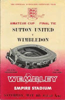 Programme for 1963 Amateur Cup Final at Wembley
