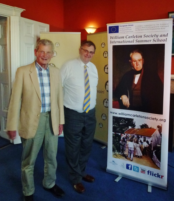 Maurice Harmon and summer school director Michael Fisher