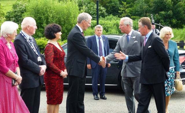 Arrival of Prince of Wales & Duchess of Cornwall in Caledon