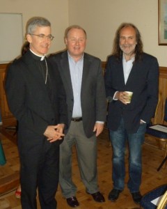Archbishop Charles Brown, Fr Pat McDevitt CM, John Waters