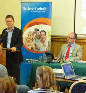 David Quinn, Iona Institute with Michael Kelly, Irish Catholic