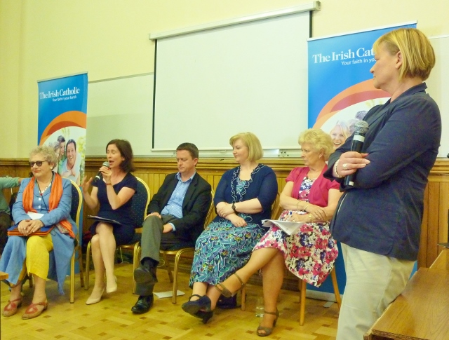 Eileen Dunne chairing panel discussion