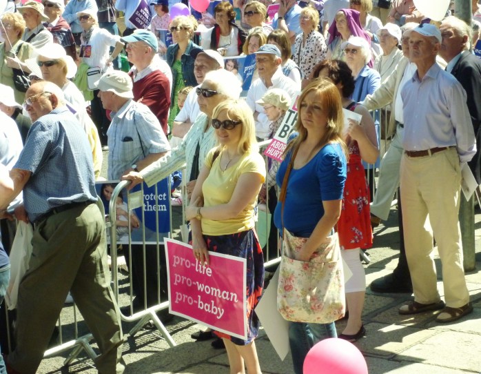 Crowd at Vigil for Life