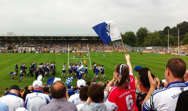 Monaghan Minors celebrate Ulster title with lap of honour at Clones 