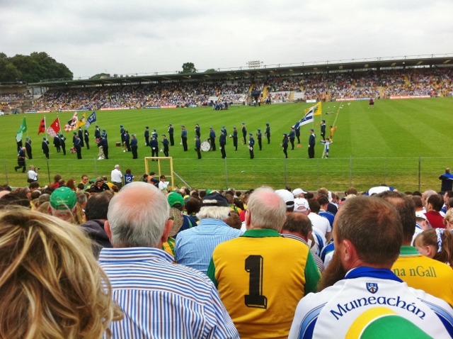 St Michael's Band Enniskillen prepare for pre-final parade