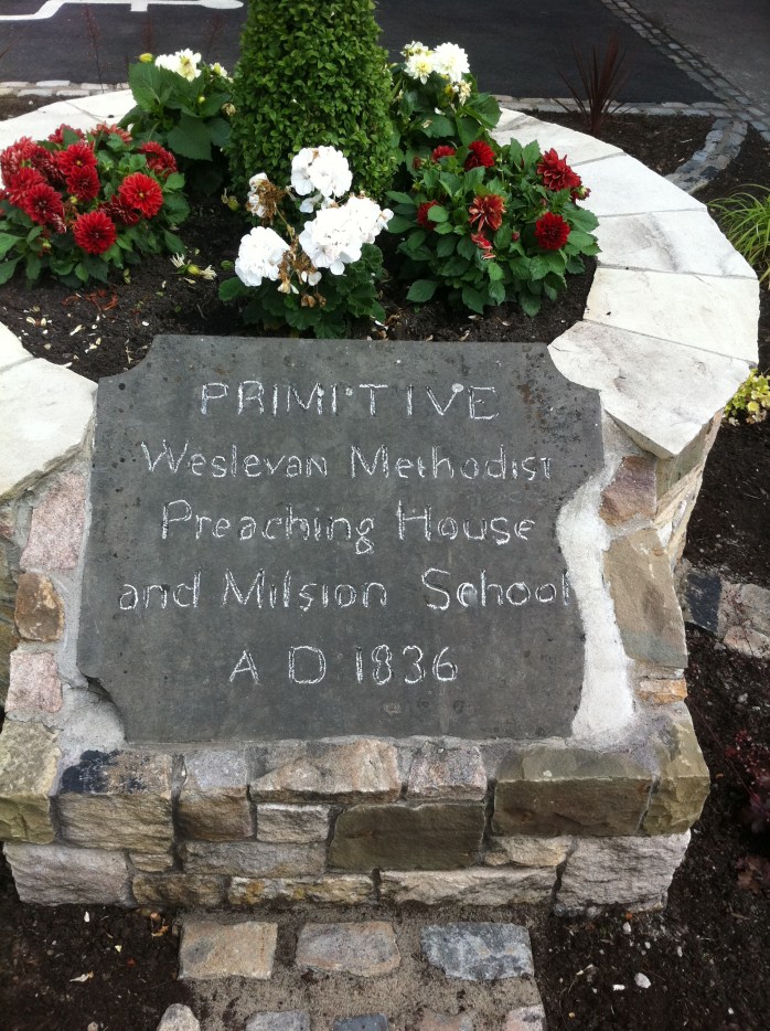 Name stone outside Leisure Centre 