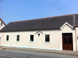 Donagh Oratory: Site of former courthouse and parochial hall
