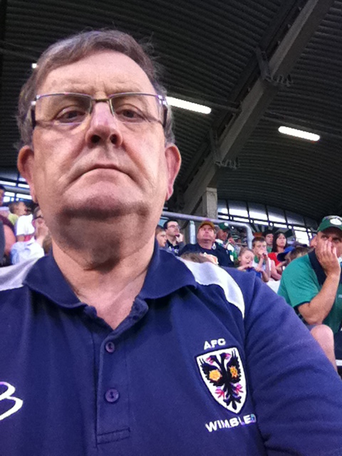 Michael Fisher at Tallaght Stadium (main stand)