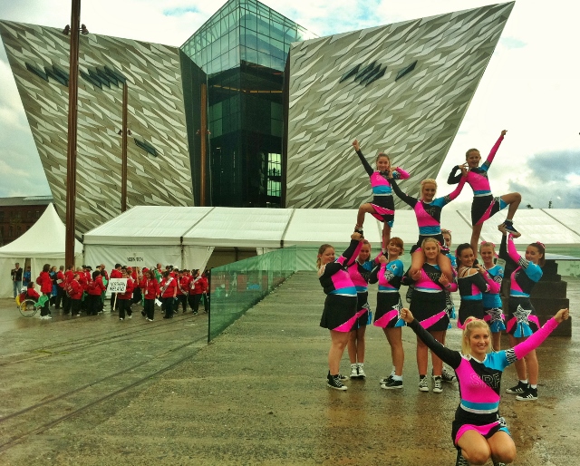 Sandy Row Falcons cheerleaders: a touch of US razzmatazz Photo: © Michael Fisher
