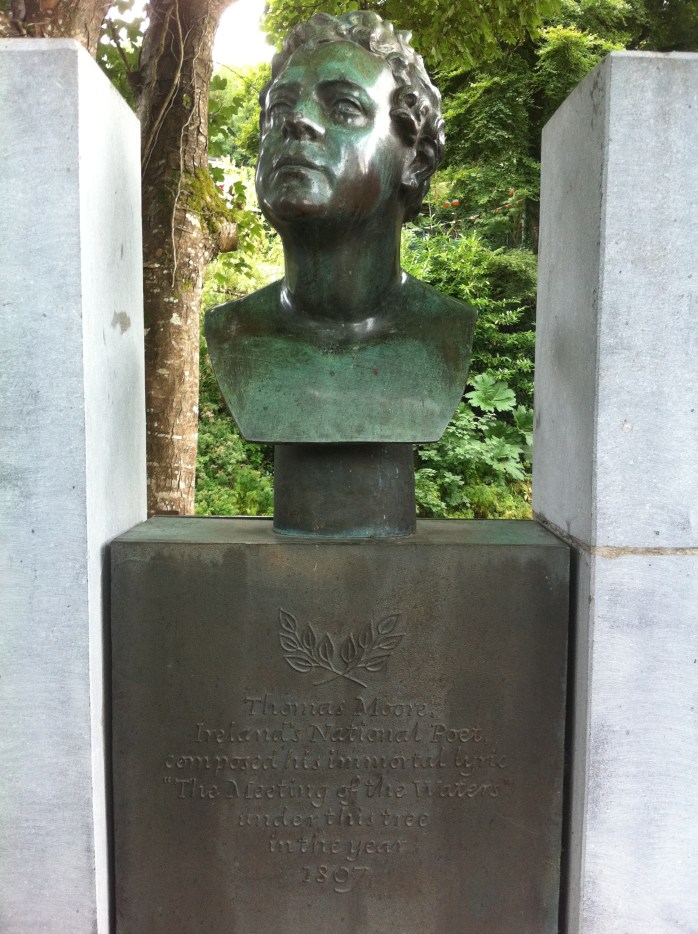 Thomas Moore Bust at the Meeting of the Waters Photo:  © Michael Fisher