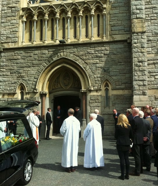 Kevin Feeney's funeral at Donnybrook Church