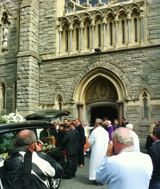 Funeral of Kevin Feeney at Sacred Heart Church, Donnybrook