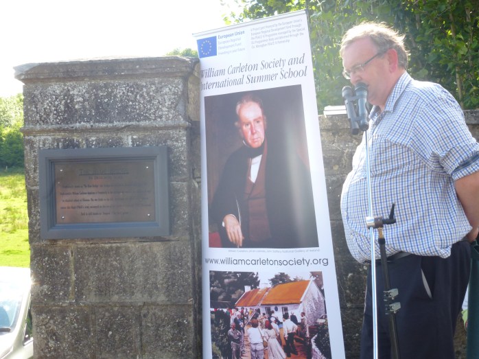 Unveiling of plaque at Blue Bridge, Emyvale, by Michael Fisher