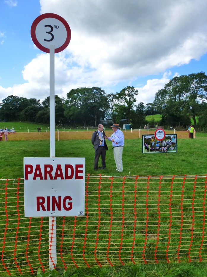 Mayor of Dungannon Cllr Sean McGuigan and Martin McCarron, Secreyary at Aughnacloy Races