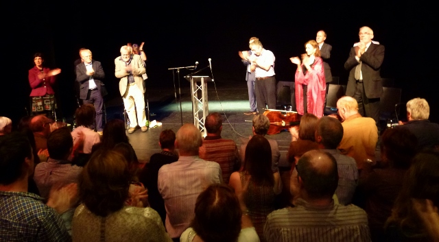 'Curtain call' at the Lyric Theatre Belfast for the late Seamus Heaney Photo: ©  Michael Fisher 
