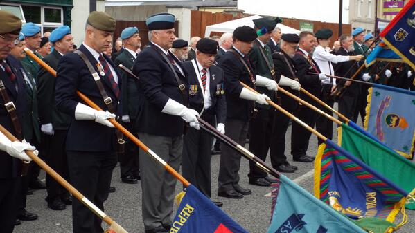 Irish & British Army veterans on parade at Crinkill Photo: © Ray Hayden