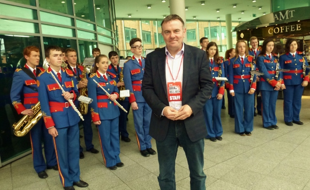 RTÉ Director General Noel Curran at Connolly station for Big Music Week Photo: © Michael Fisher