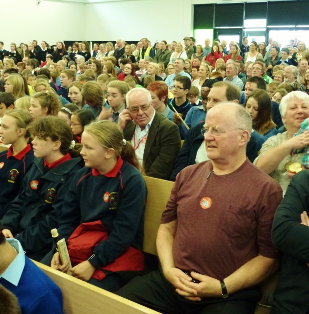 Christy Moore at Patrician Secondary School Photo: © Michael Fisher