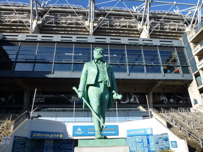 Michael Cusack statue & stand, Croke Park  Photo: © Michael Fisher