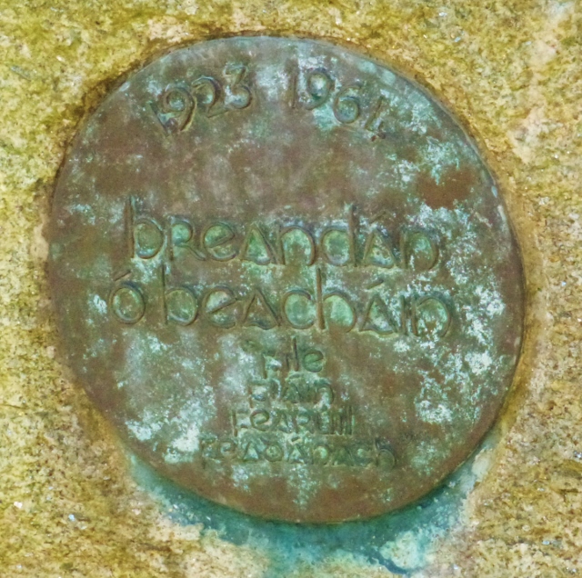 Plaque on Behan's Grave  Photo: © Michael Fisher