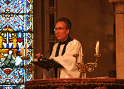 Reverend Nigel Parker preaching at the ordination of Bishop Storey Photo: © Church of Ireland