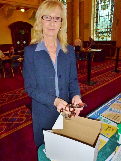 Collecting unwanted spectacles for recycling Photo: © Michael Fisher
