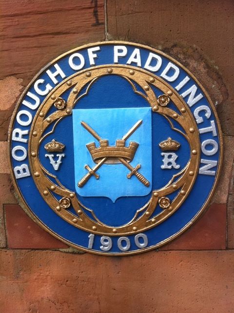 Crest on bridge near Little Venice close to Warwick Avenue  Photo: © Michael Fisher 