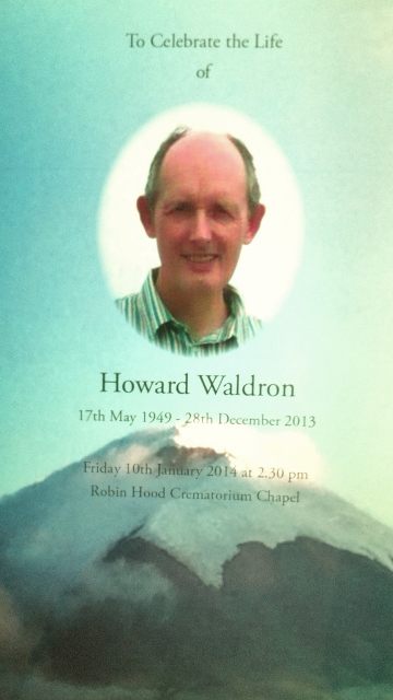 Order of Service: Howard Waldron RIP
