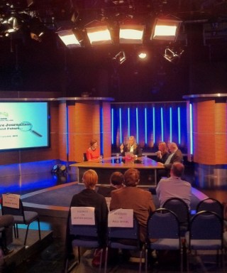 Panel discussion chaired  by Miriam O'Callaghan  Photo: Michael Fisher