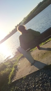 Enjoying the view of Emy Lough Photo:  © Michael Fisher