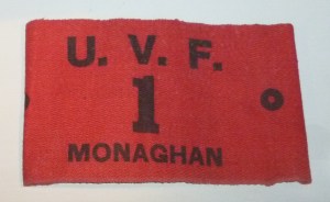 UVF 1st Bn Monaghan armband Photo:  © Michael Fisher