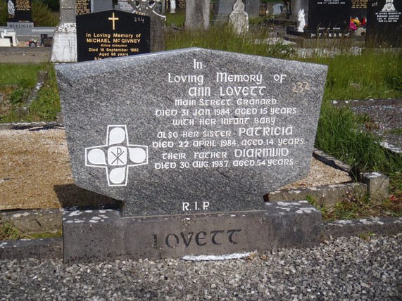 Grave of Ann Lovett in Granard  Photo: Wikimedia commons licence By Vankim (Own work) [CC BY-SA 3.0] 