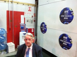 Des Fisher interviewed by John Bowman about RTÉ Sep. 28 2011 Photo:  © Michael Fisher  