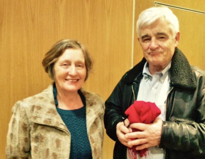 Geraldine Finucane with Panorama reporter John Ware  Photo: Relatives for Justice