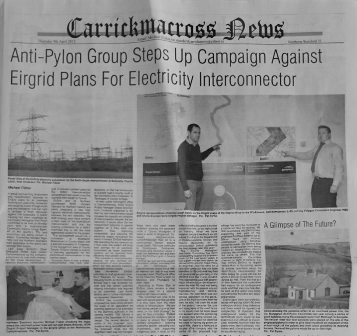 Northern Standard Thursday April 9th p.31 with pictures by © Pat Byrne