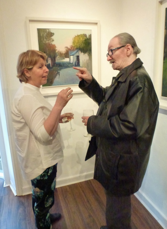 Kate Beagan and Joseph Murphy, Dublin, at The Doorway Gallery exhibition Photo © Michael Fisher