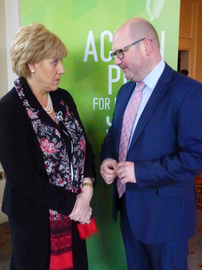 Minister Heather Humphreys T.D. and Minister Ged Nash T.D. at the Carrickmacross jobs forum Photo:  © Michael Fisher