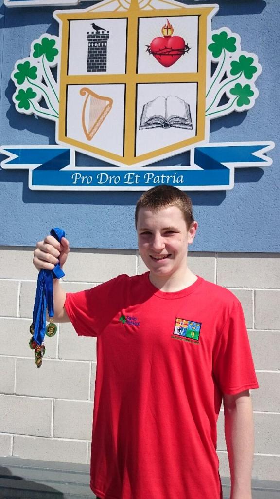 Leinster and Ulster Schools record-breaking swimmer Cathal Kearney from Inniskeen, Co. Monaghan   Photo:  © Michael Fisher 