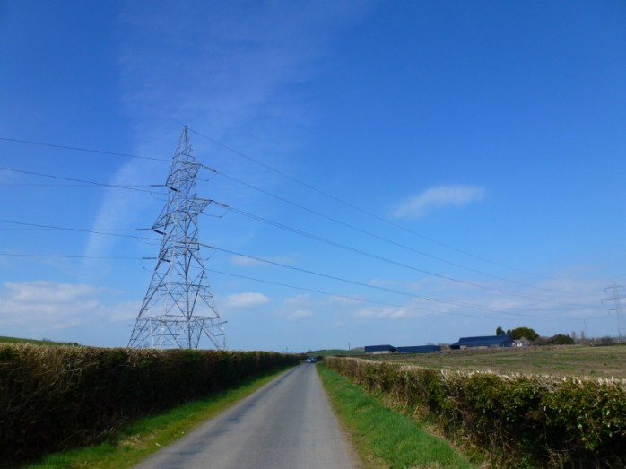 EirGrid pylon on farmland at Ballykelly in County Louth  Photo:  © Michael Fisher 