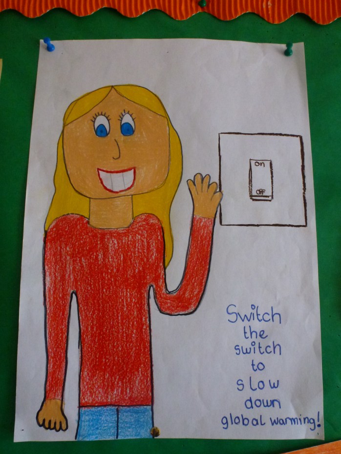 Example of project work on Energy by pupils at Tydavnet National School  Photo:  © Michael Fisher 