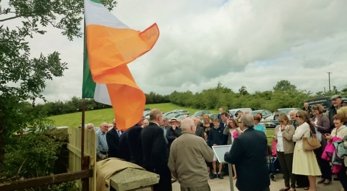 Crowd listens as Mackie Moyna Jnr addresses the gathering Photo:  © Michael Fisher  