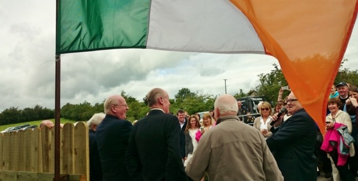Mackie Moyna Junior (Dublin) raises a laugh as he addresses the gathering Photo:  © Michael Fisher  